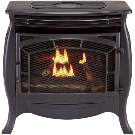 Duluth Forge Dual Fuel Ventless Gas Stove - 26,000 Btu, Remote Control Matte FDSR25